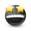 Стикер 25 Black Face Emoji