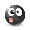 Стикер 14 Black Face Emoji