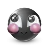 Стикер 53 Black Face Emoji