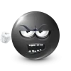 Стикер 51 Black Face Emoji