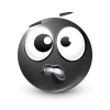 Стикер 35 Black Face Emoji