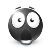 Стикер 29 Black Face Emoji