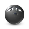 Стикер 18 Black Face Emoji