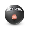 Стикер 26 Black Face Emoji