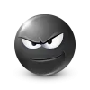 Стикер 12 Black Face Emoji