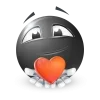 Стикер 60 Black Face Emoji
