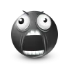 Стикер 48 Black Face Emoji