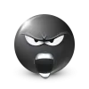 Стикер 21 Black Face Emoji