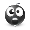 Стикер 22 Black Face Emoji