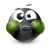 Стикер 42 Black Face Emoji