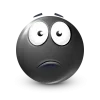 Стикер 37 Black Face Emoji