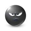 Стикер 34 Black Face Emoji