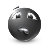 Стикер 32 Black Face Emoji