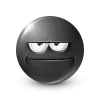 Стикер 24 Black Face Emoji