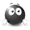 Стикер 54 Black Face Emoji