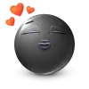 Стикер 11 Black Face Emoji