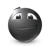 Стикер 3 Black Face Emoji