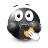Стикер 59 Black Face Emoji