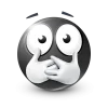 Стикер 61 Black Face Emoji