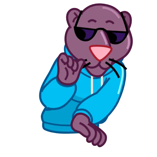 😎 Эмодзи «Black Panther» для Telegram