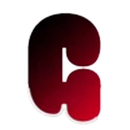 🖤 Эмодзи «Черно-красные буквы, градиент» для Telegram