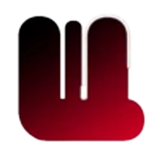 🖤 Эмодзи «Черно-красные буквы, градиент» для Telegram