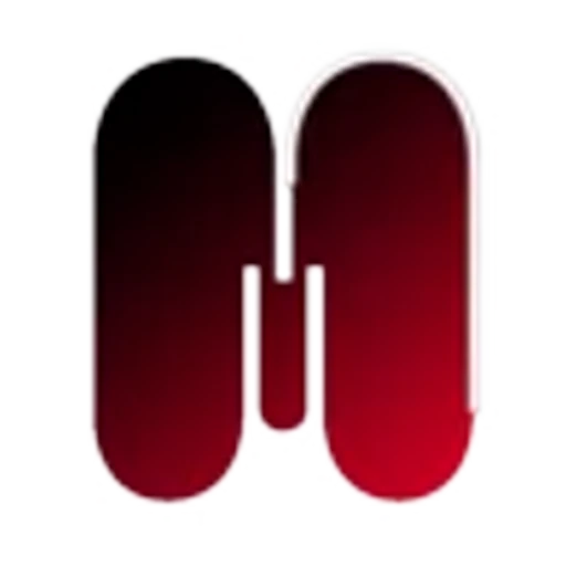 🖤 Эмодзи «Черно-красные буквы, градиент» для Telegram
