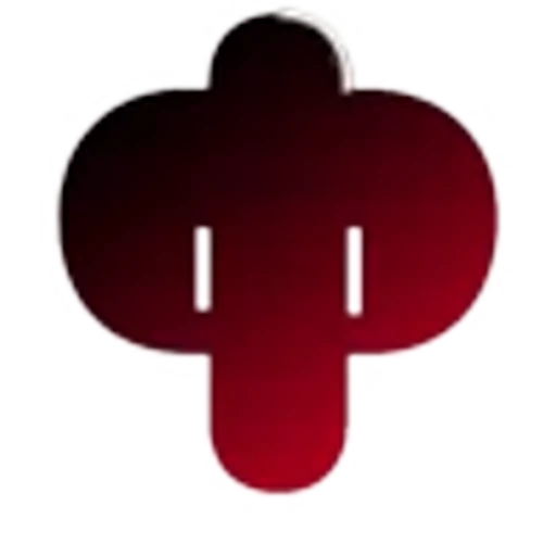 🖤 Эмодзи «Черно-красные буквы, градиент» для Telegram