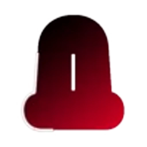 🖤 Эмодзи «Черно-красные буквы, градиент» для Telegram