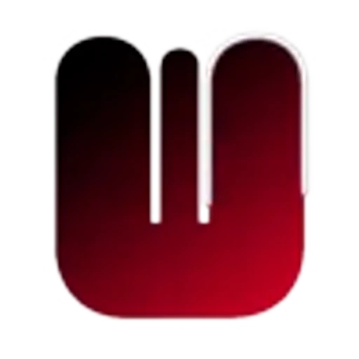 🖤 Эмодзи «Черно-красные буквы, градиент» для Telegram