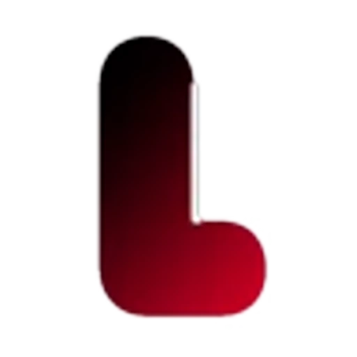 🖤 Эмодзи «Черно-красные буквы, градиент» для Telegram