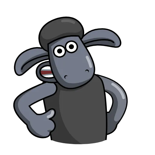 Стикер 3 Black Shaun