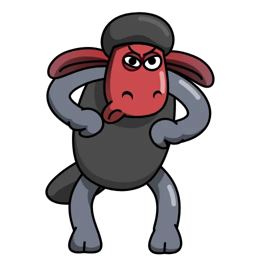 Стикер 6 Black Shaun