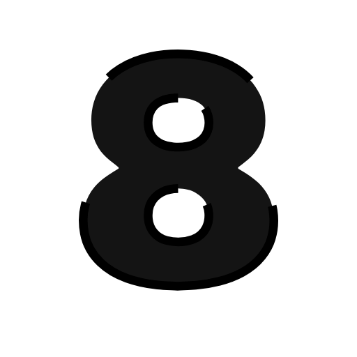 Стикер 47 Black White