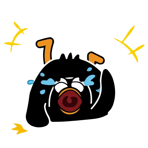 Стикер 7 Black Duck