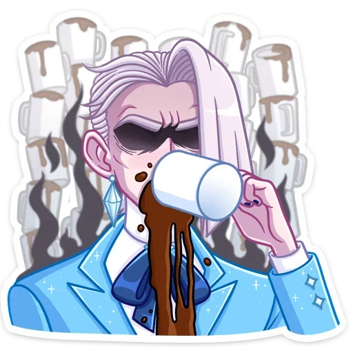 ☕️ Стикер «Бланш без надписей» для Telegram