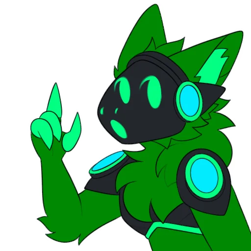 ☝️ Стикер «Blass The Protogen 2» для Telegram