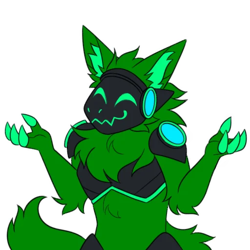🤷‍♂️ Стикер «Blass The Protogen 2» для Telegram