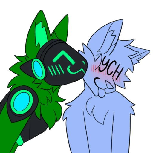 😘 Стикер «Blass The Protogen 2» для Telegram