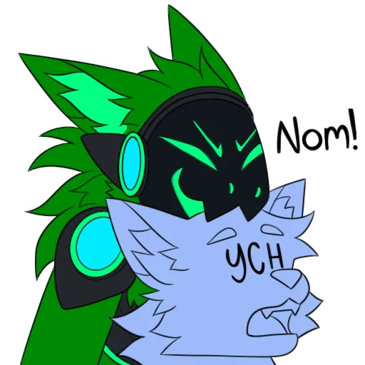 🦷 Стикер «Blass The Protogen 2» для Telegram