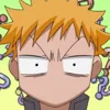 Стикер 16 ❔ Bleach - эмоджи по аниме Блич