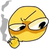 Стикер 7 😊 Cursed Emoji - курсед смайлы статичные