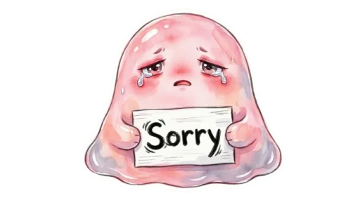 😞 Стикер «Тревожный слайм» для Telegram