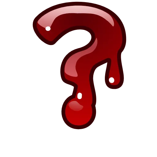 Стикер 48 Bloody Font Emoji