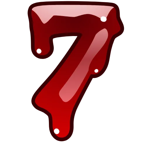 Стикер 37 Bloody Font Emoji