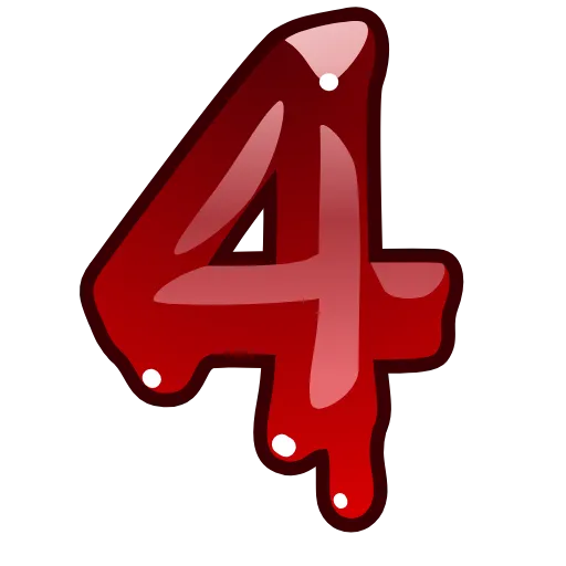 Стикер 34 Bloody Font Emoji