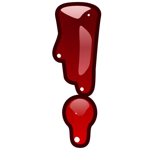 Стикер 47 Bloody Font Emoji