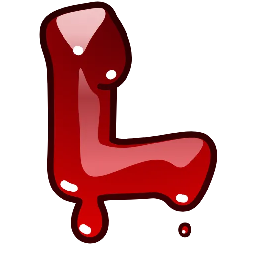 Стикер 12 Bloody Font Emoji