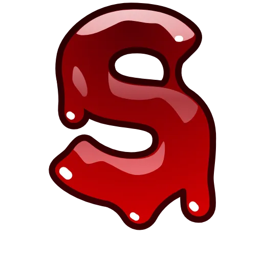 Стикер 19 Bloody Font Emoji