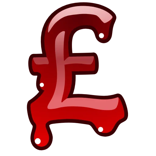Стикер 55 Bloody Font Emoji